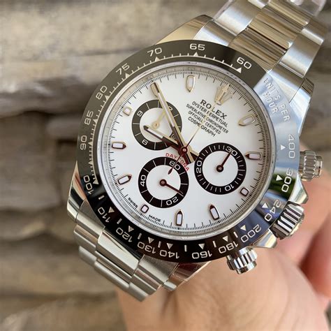 rolex daytona black and white